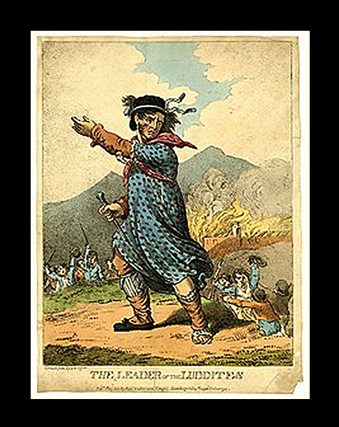 General Ned Ludd in woman's dress (296K)